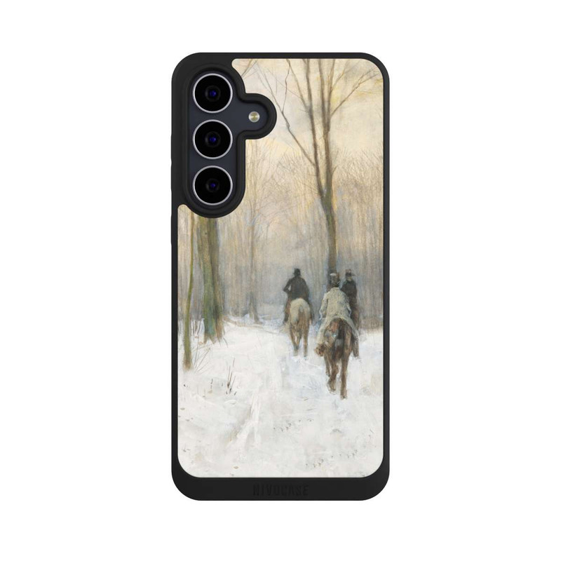 Galaxy S25 FE NIVOpure Cavaliers dans la neige dans la forêt de La Haye