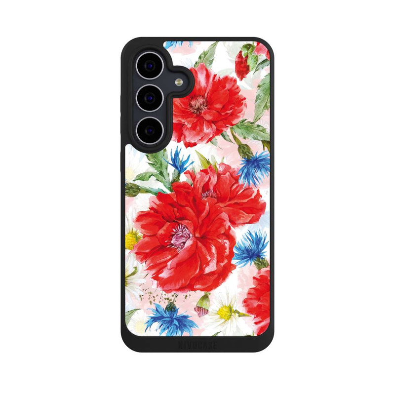 Galaxy S25 FE NIVOpure Prairie d'Été, Bleuets et Coquelicots