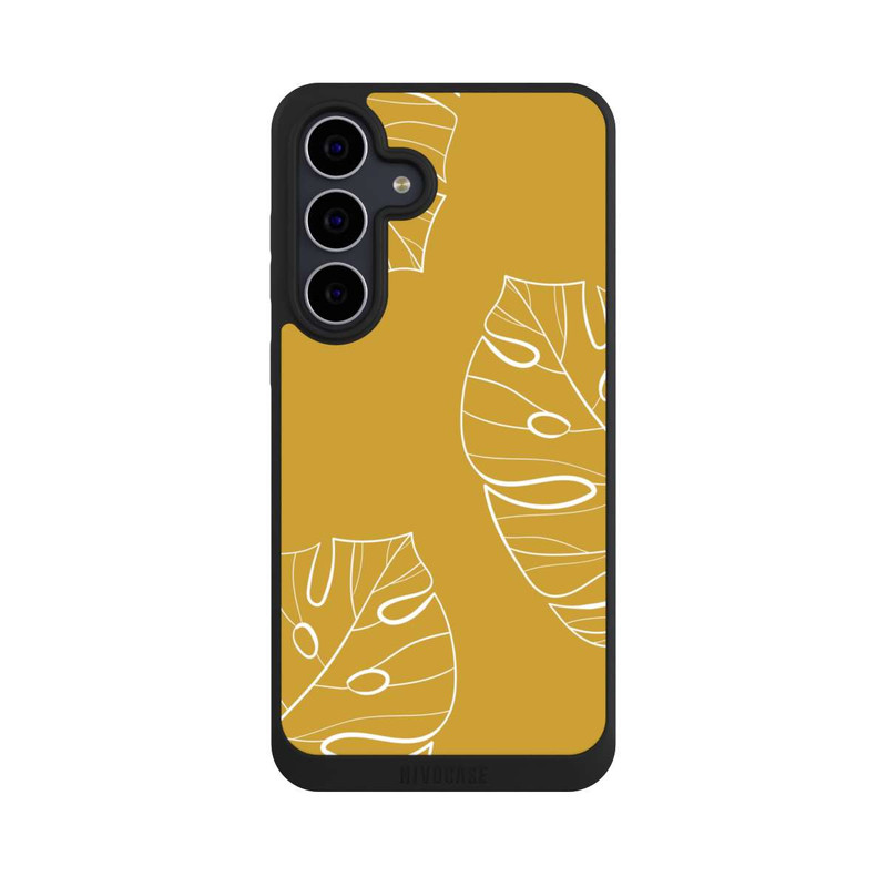Galaxy S25 FE NIVOpure Leaves Mustard Background
