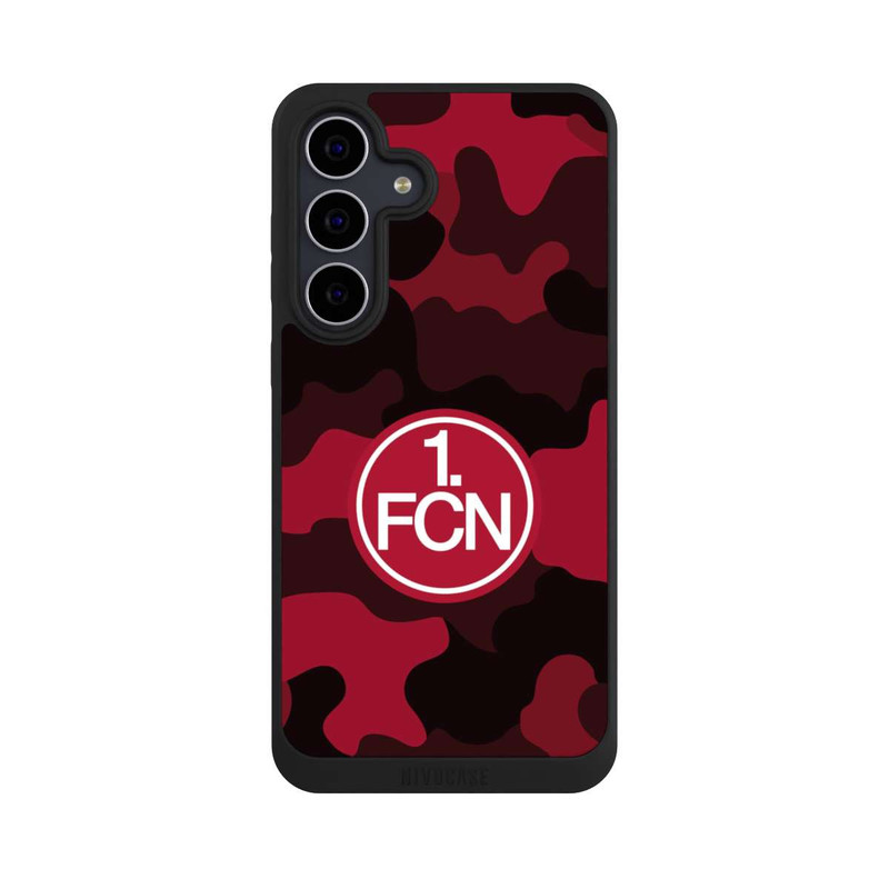 Galaxy S25 FE NIVOpure FCN Logo Weiß in Roter Tarnung