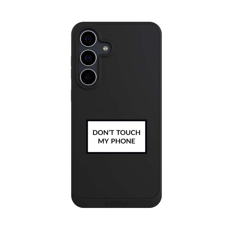 Galaxy S25 FE NIVOpure Do Not Touch My Phone Transparent