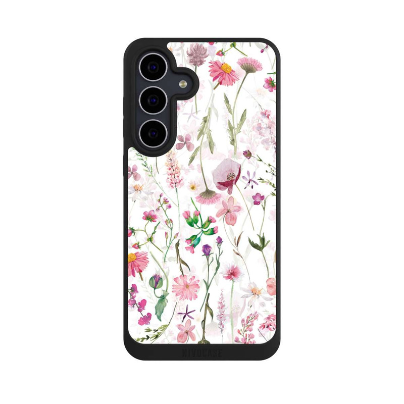 Galaxy S25 FE NIVOpure Pink Flower Meadow