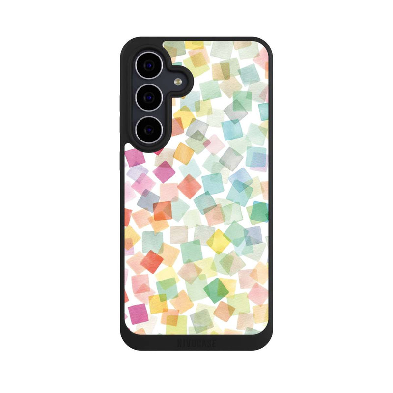 Galaxy S25 FE NIVOpure Confetti Geometric Plaids Rainbow