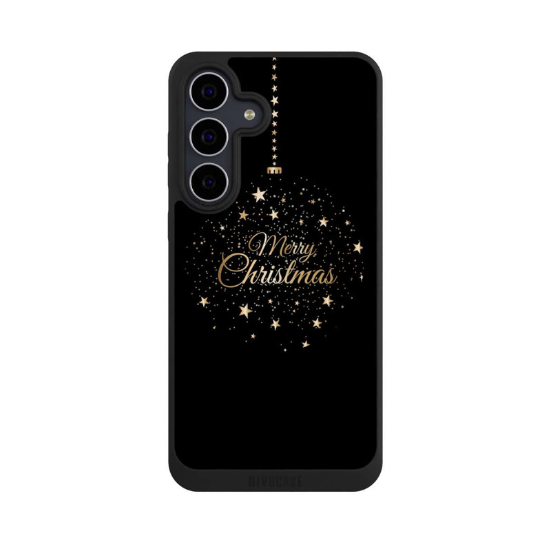 Galaxy S25 FE NIVOpure Merry Christmas Gold Stars