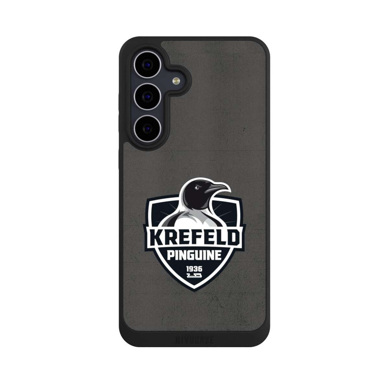 Galaxy S25 FE NIVOpure Krefeld Pinguine Logo Schwarz und Weiß