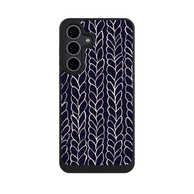 Galaxy S25 FE NIVOpure Tresses En Laine Dessins Marine