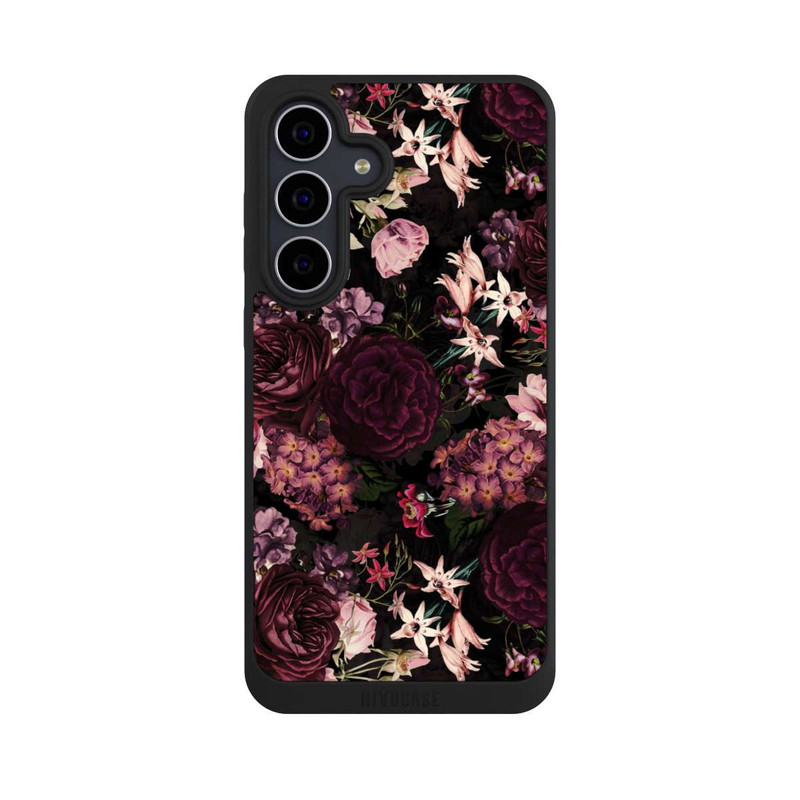Galaxy S25 FE NIVOpure Blumentapete dunkelviolett
