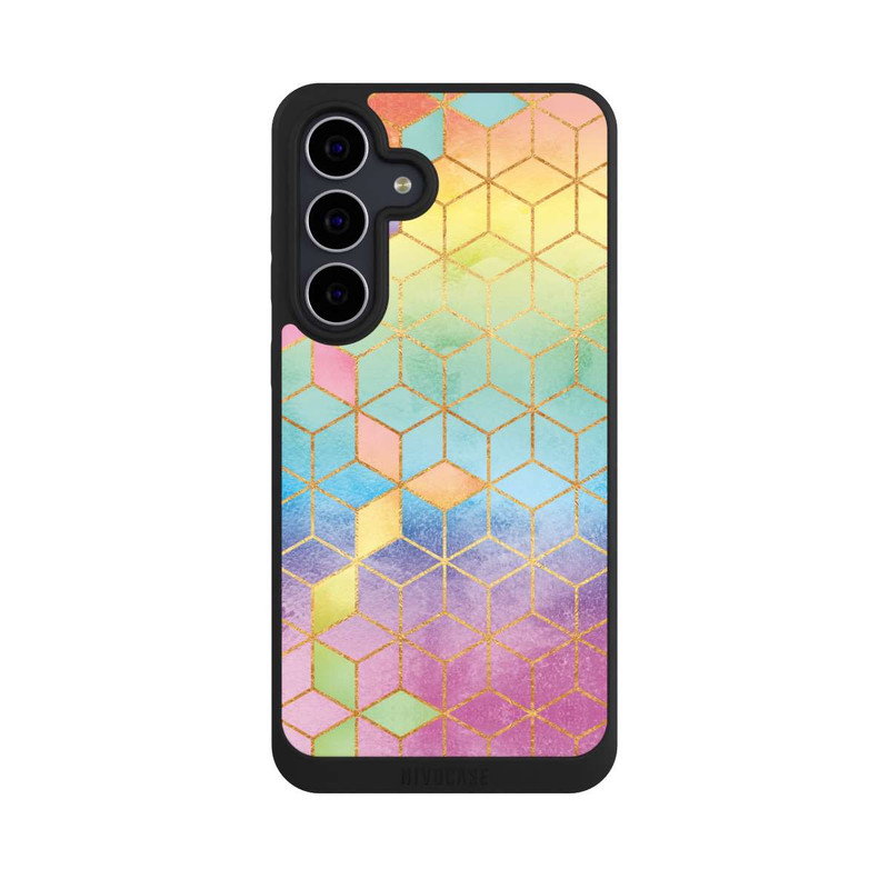 Galaxy S25 FE NIVOpure Cubes Arcs-en-ciel