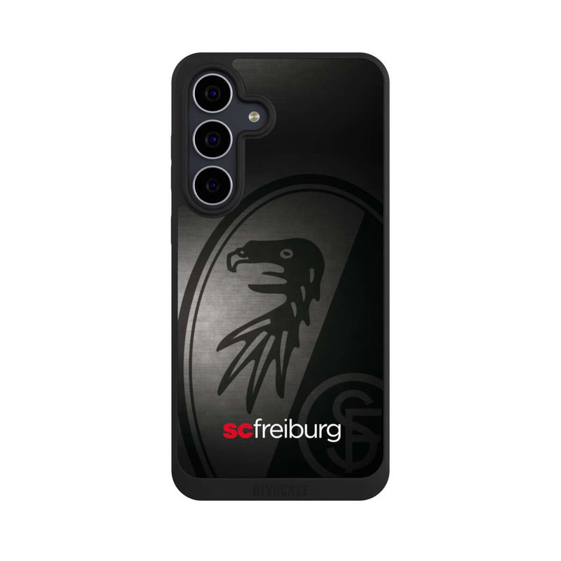 Galaxy S25 FE NIVOpure Dot Metall Hintergrund mit dem Schriftzug SC Freiburg