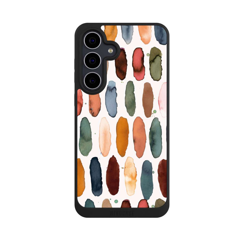 Galaxy S25 FE NIVOpure Aquarellstriche aus mineralischem Terrakotta