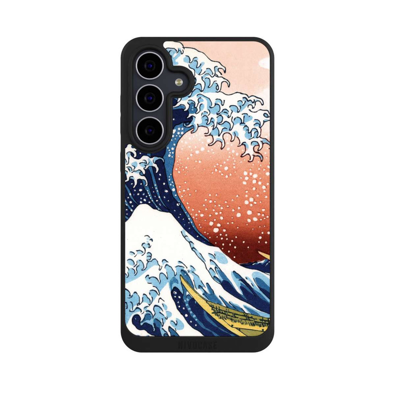 Galaxy S25 FE NIVOpure La Grande Vague de Kanagawa Rouge