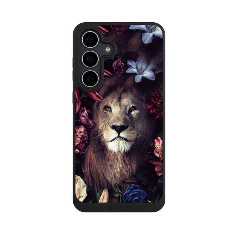 Galaxy S25 FE NIVOpure Lion & Fleurs Colorées