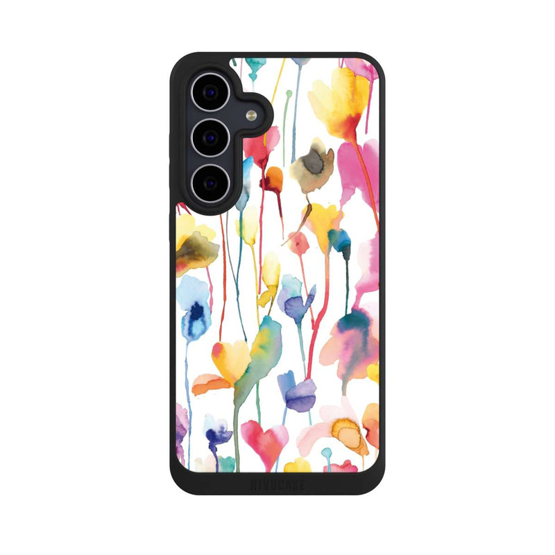 Galaxy S25 FE NIVOpure Aquarell Wildblumen bunt