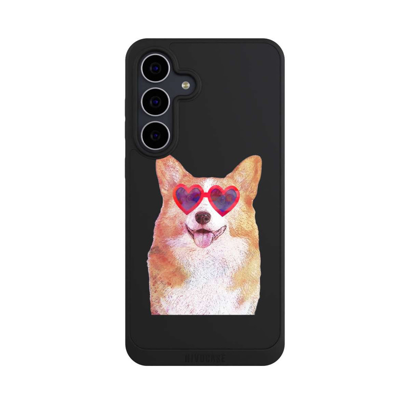 Galaxy S25 FE NIVOpure Corgi Mignon Fond Transparent