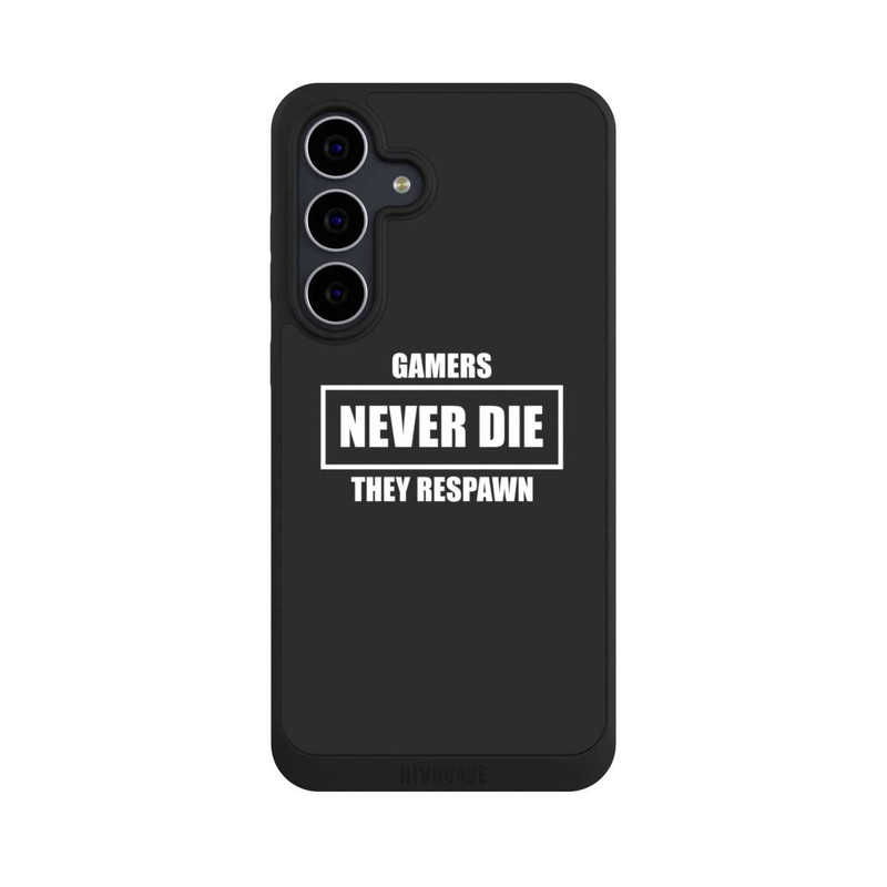 Galaxy S25 FE NIVOpure GAMERS NEVER DIE. THEY RESPAWN.