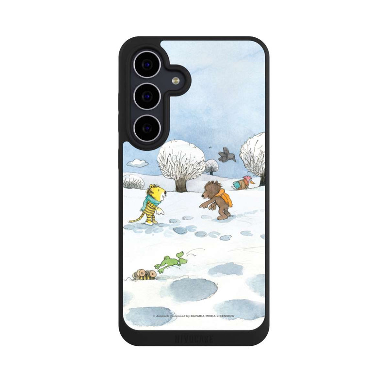 Galaxy S25 FE NIVOpure Kleiner Bär und kleiner Tiger im Schnee