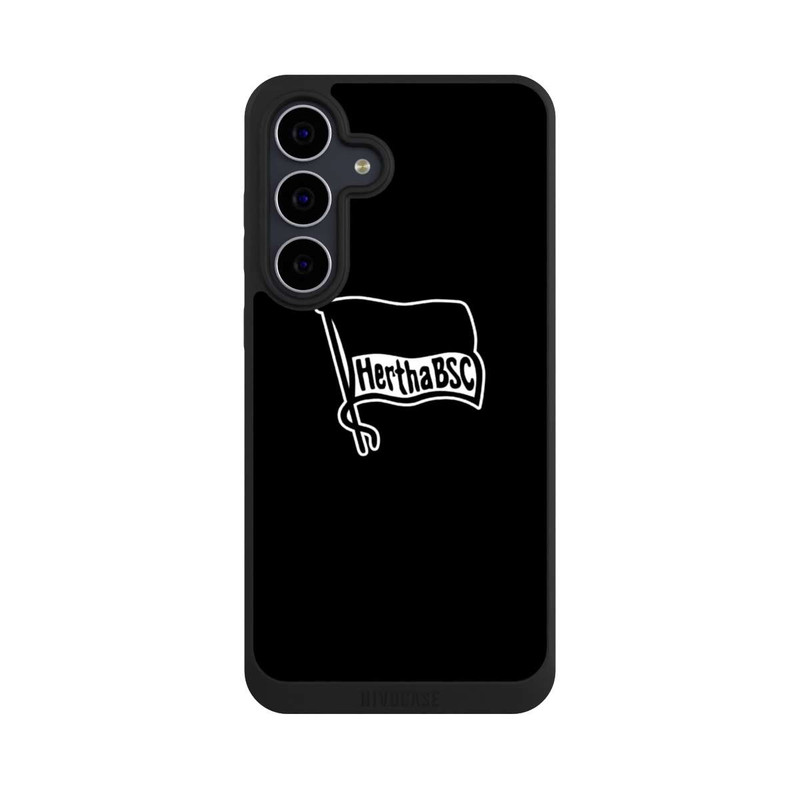 Galaxy S25 FE NIVOpure Hertha BSC Schwarzer Hintergrund