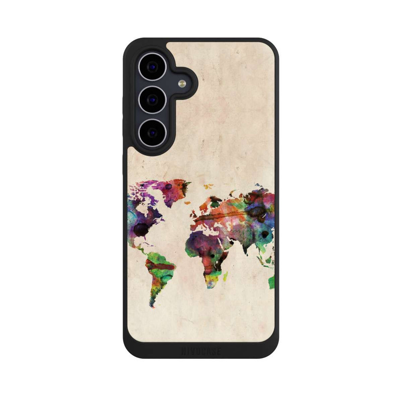 Galaxy S25 FE NIVOpure Carte du monde de Michael Tompsett