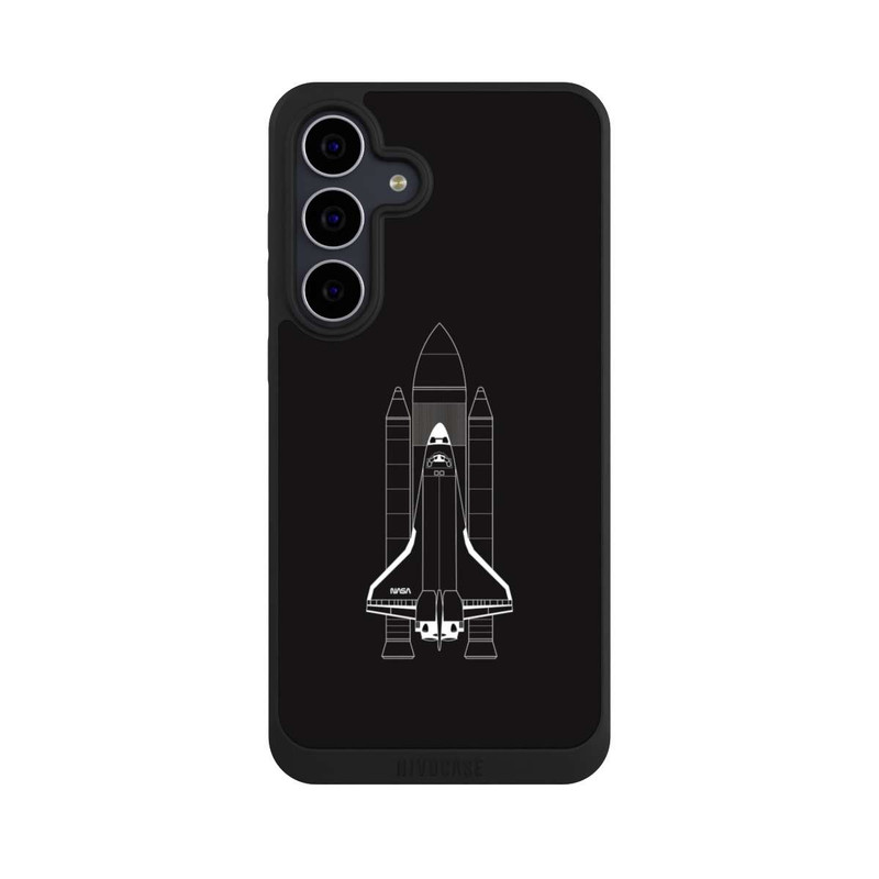 Galaxy S25 FE NIVOpure Navette spatiale blanc sur noir