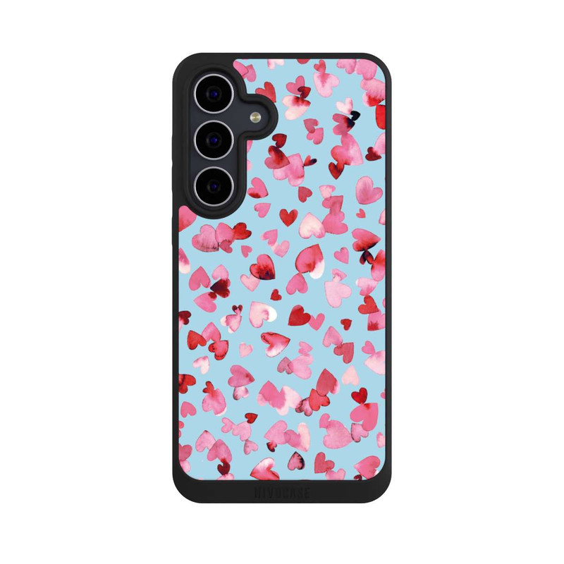 Galaxy S25 FE NIVOpure Valentinstagsherzen in rosa blau