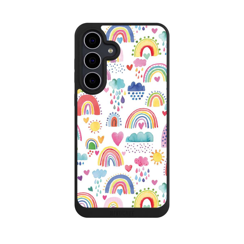 Galaxy S25 FE NIVOpure Schöne Regenbogen-Multi-Rot