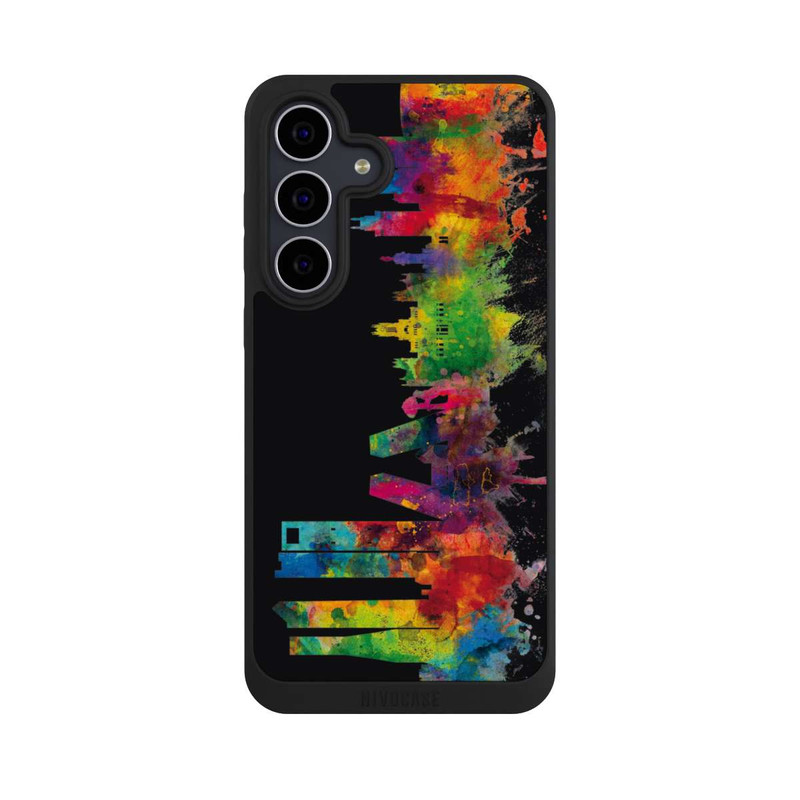 Galaxy S25 FE NIVOpure Ligne d'horizon de Madrid Espagne Noir