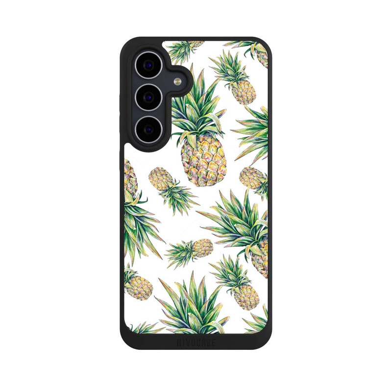 Galaxy S25 FE NIVOpure Pineapple-weißer Hintergrund 