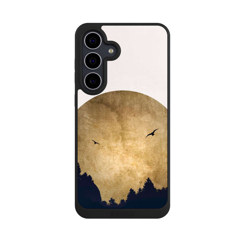 Galaxy S25 FE NIVOpure Zwei Vögel vor Mond