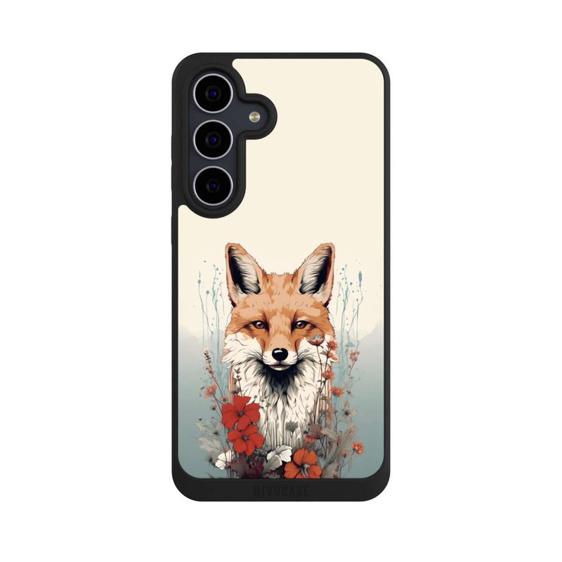 Galaxy S25 FE NIVOpure Renard avec des fleurs