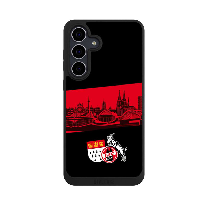 Galaxy S25 FE NIVOpure Skyline Köln Rot Schwarz