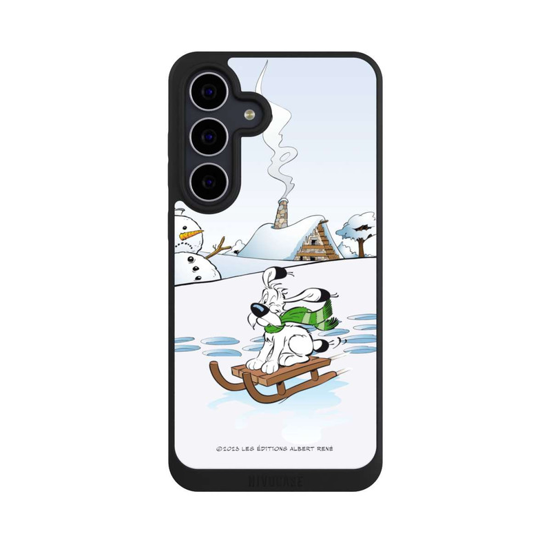 Galaxy S25 FE NIVOpure Idefix fährt Schlitten