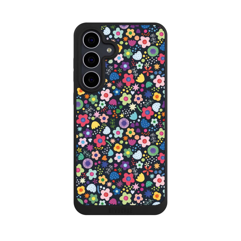 Galaxy S25 FE NIVOpure Psychedelic Flowers Multi Black