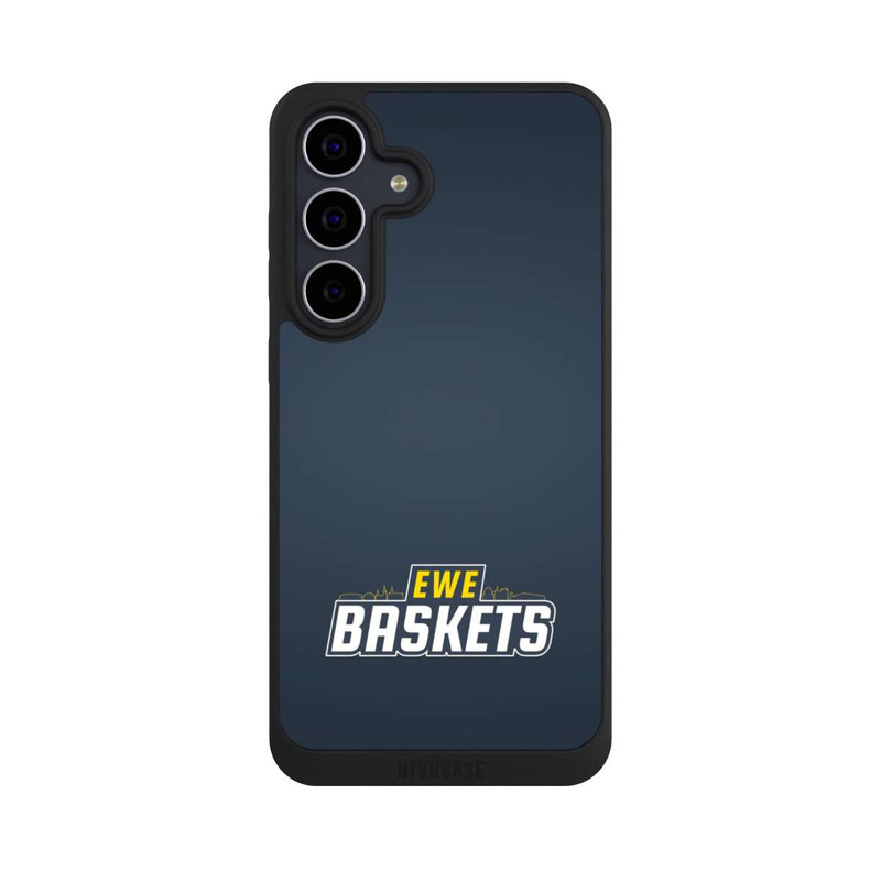 Galaxy S25 FE NIVOpure EWE Baskets Schriftzug Blau