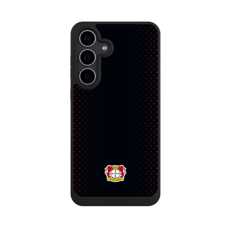 Galaxy S25 FE NIVOpure Bayer 04 Leverkusen Schwarz mit Muster