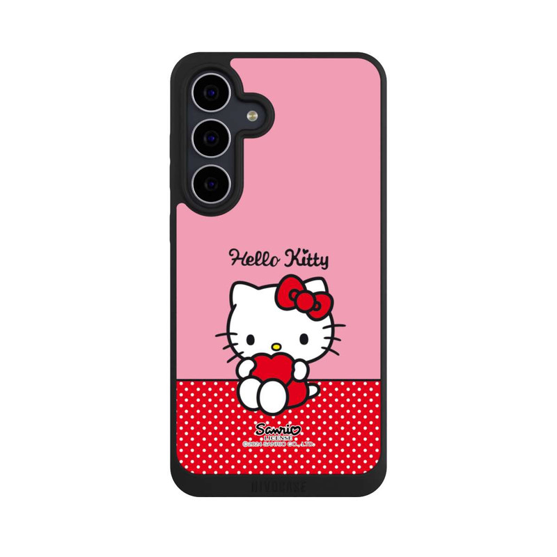 Galaxy S25 FE NIVOpure Hello Kitty sitzend mit Herz