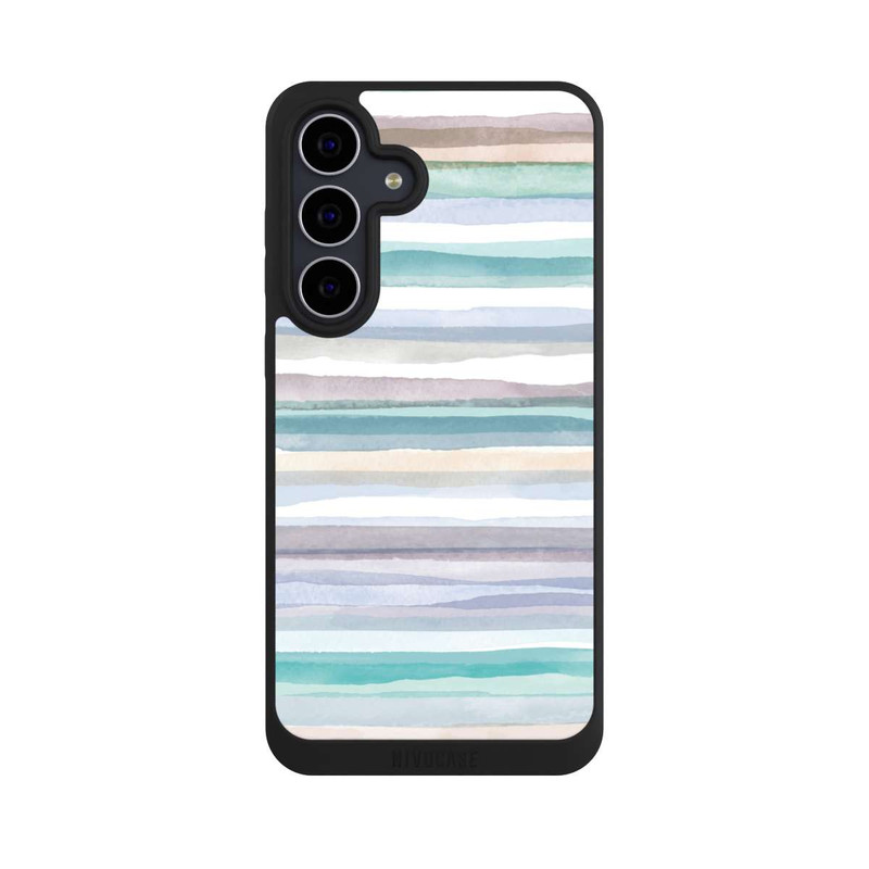 Galaxy S25 FE NIVOpure Pastellfarbene Streifen Blau