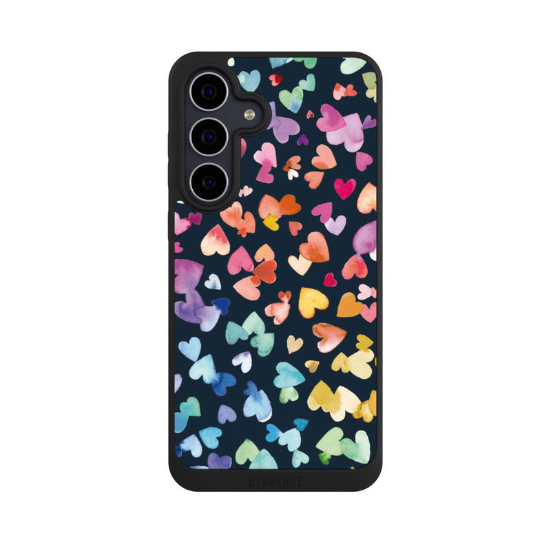 Galaxy S25 FE NIVOpure Valentinstag Herzen Schwarz