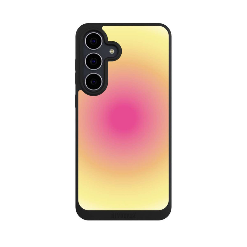 Galaxy S25 FE NIVOpure Aura Gelb Pink Kreis