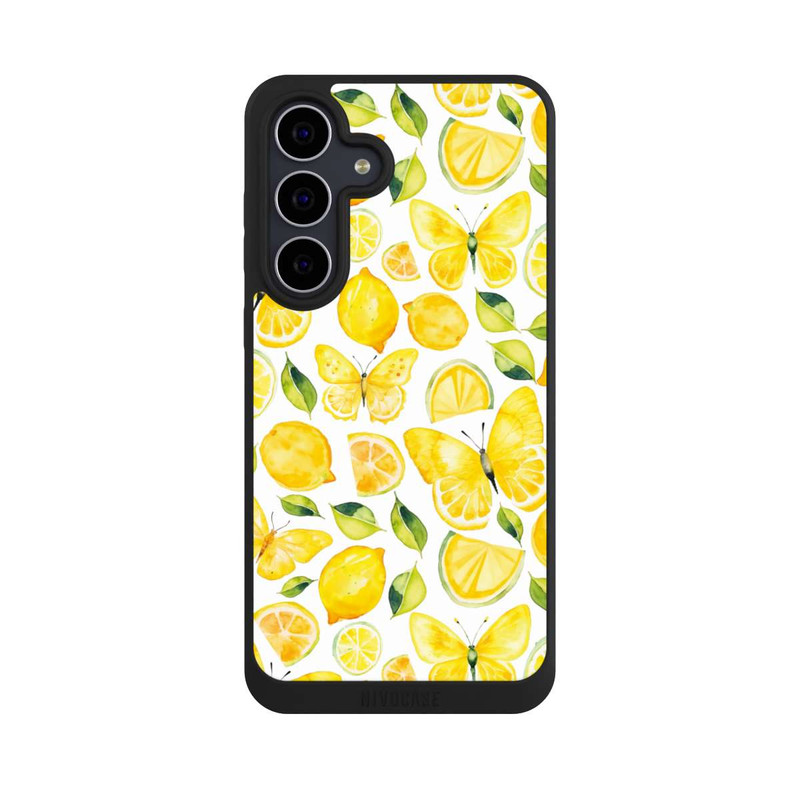 Galaxy S25 FE NIVOpure Lemon and butterfly pattern
