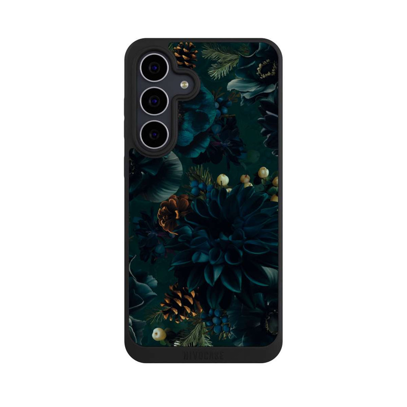 Galaxy S25 FE NIVOpure Blumenmuster Grün und Blau