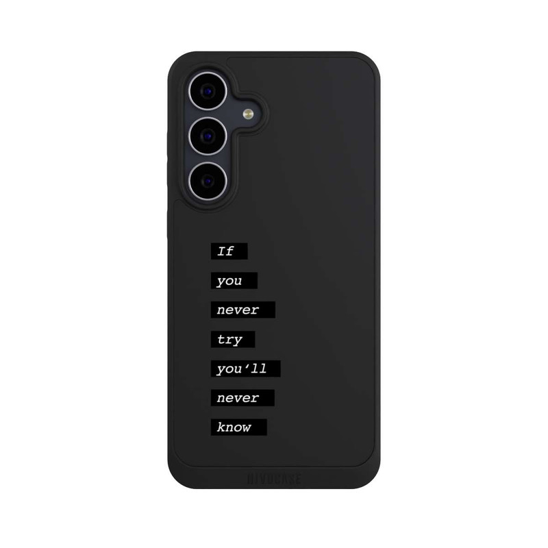 Galaxy S25 FE NIVOpure If You Try Black Transparent
