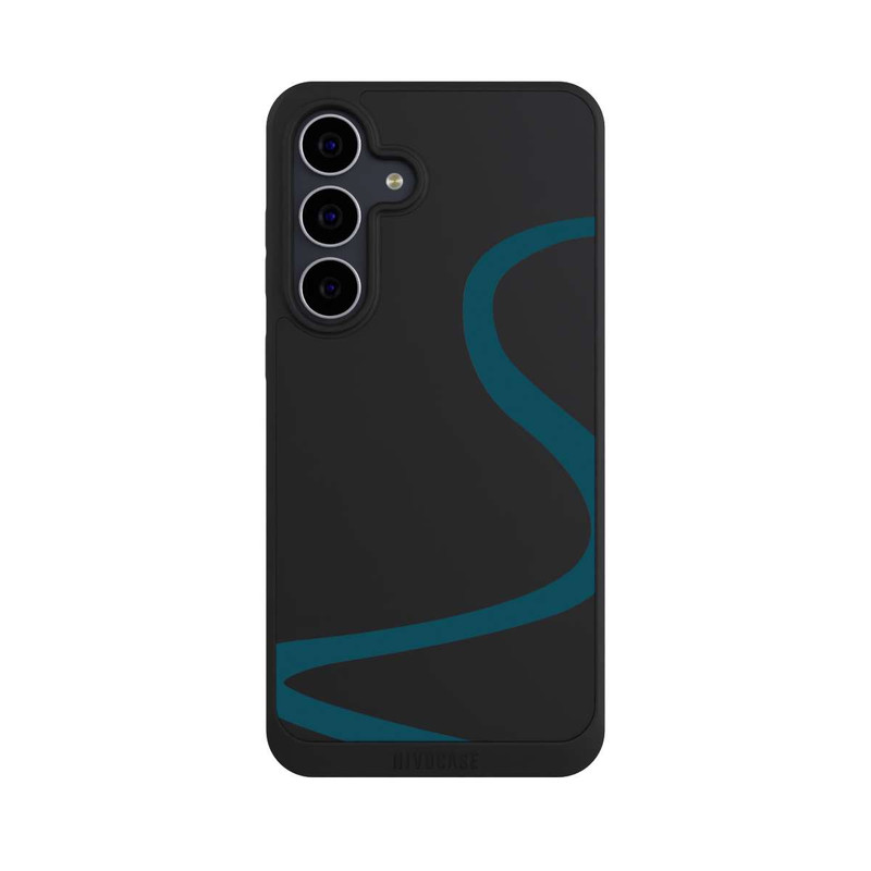 Galaxy S25 FE NIVOpure Blaue Linie Transparent