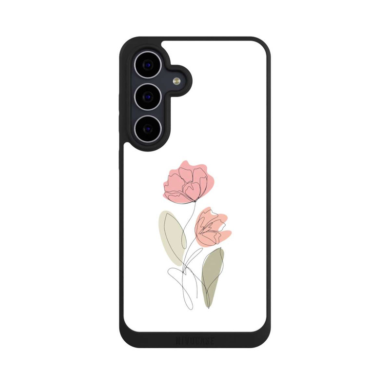 Galaxy S25 FE NIVOpure Blume Line Art Rot