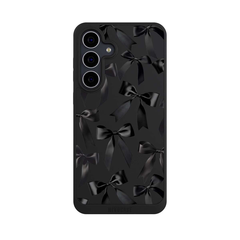 Galaxy S25 FE NIVOpure Schwarze Satinschleifen