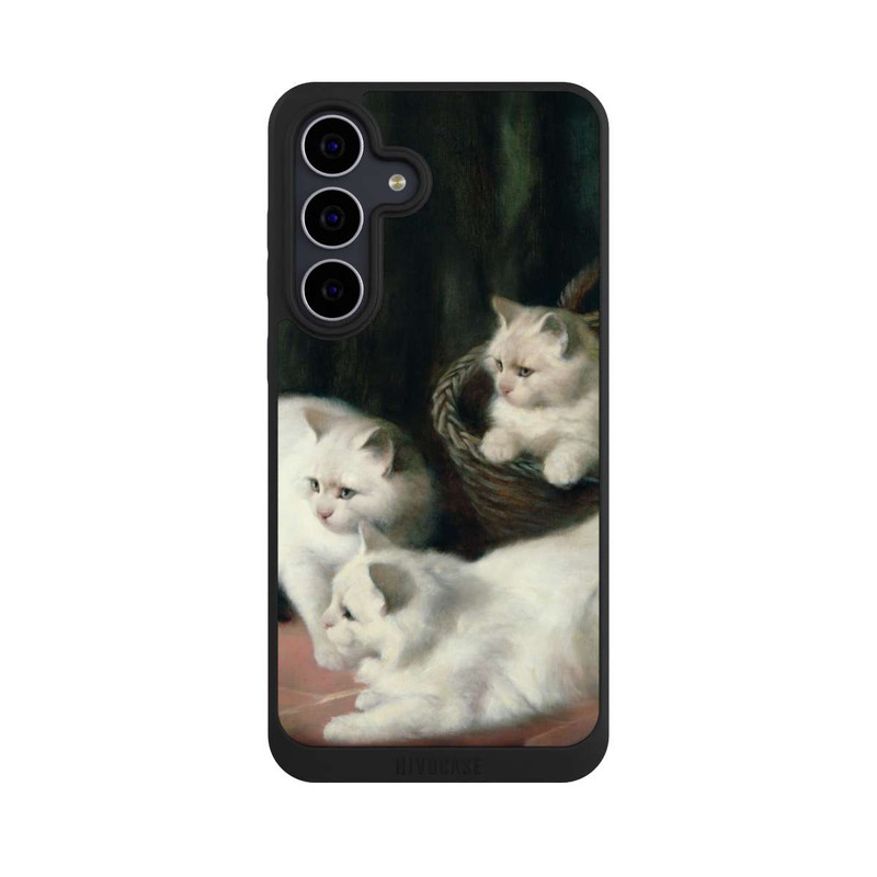 Galaxy S25 FE NIVOpure Three White Angora Kittens