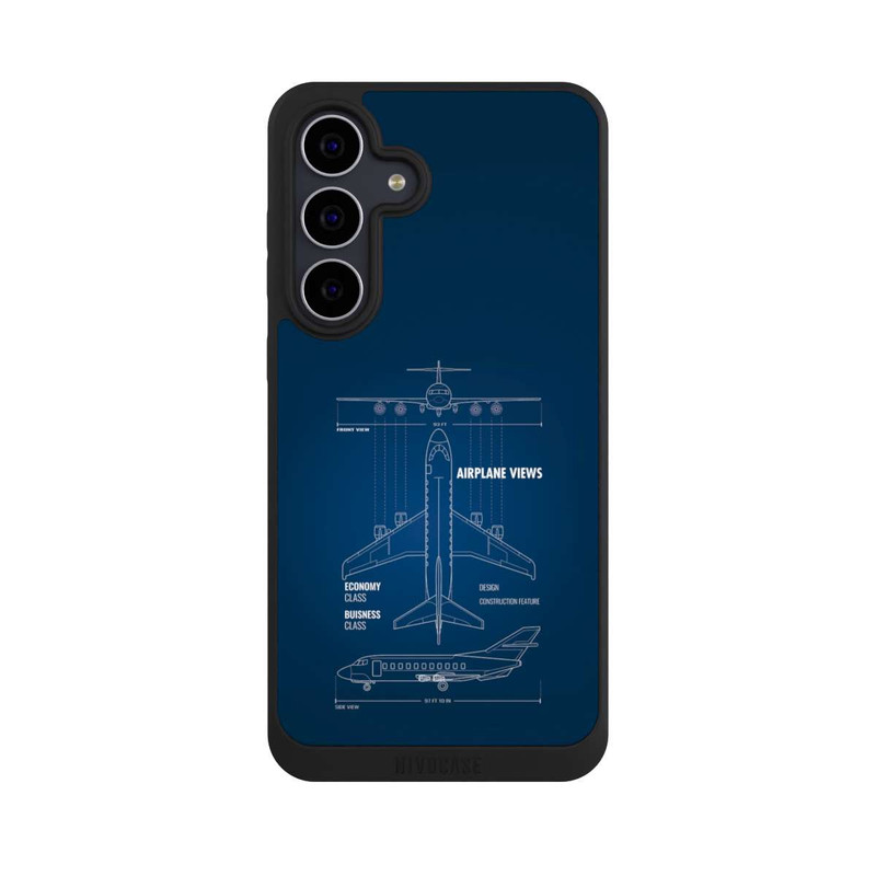 Galaxy S25 FE NIVOpure Flugzeug-Wireframe