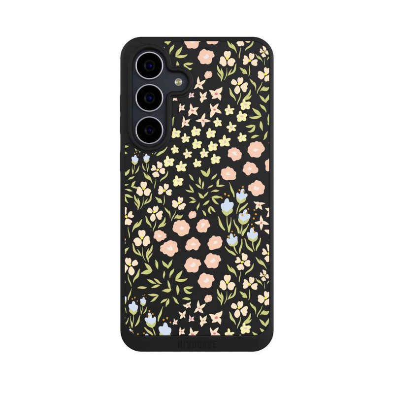 Galaxy S25 FE NIVOpure Blumenmuster Pastell Transparent