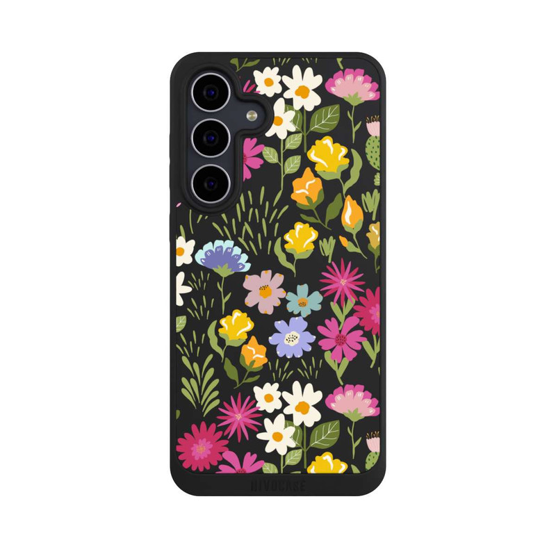 Galaxy S25 FE NIVOpure Bunte Sommerblumen Transparent