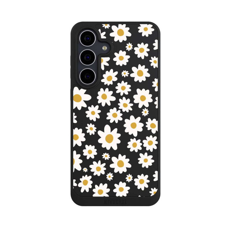 Galaxy S25 FE NIVOpure Daisy Flower Seamless Pattern Transparent