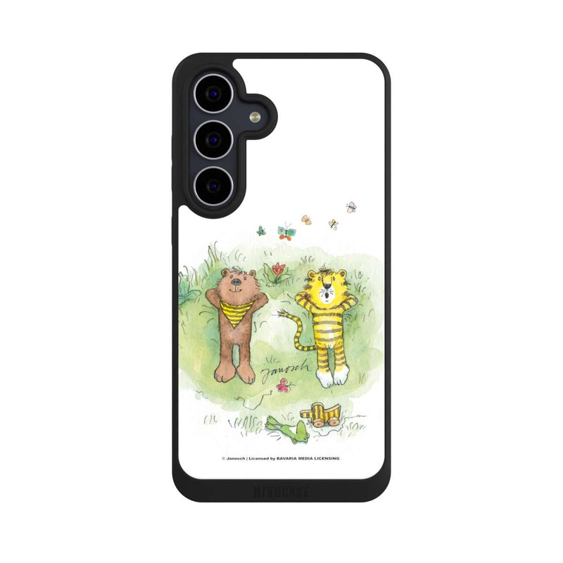 Galaxy S25 FE NIVOpure Bär und Tiger Blumenwiese
